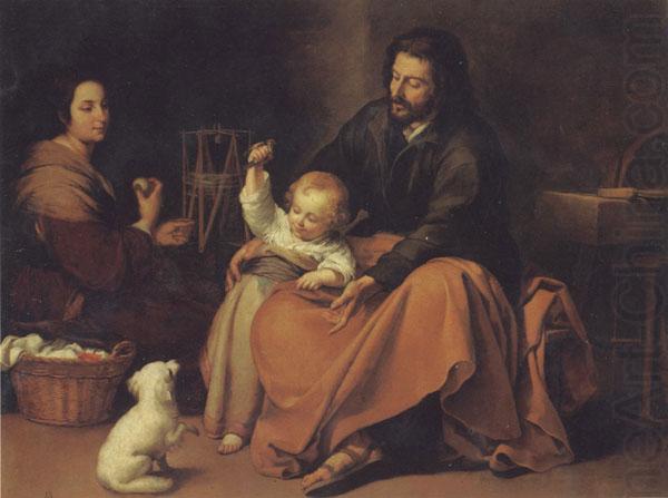 Bartolome Esteban Murillo The Holy Family with a Little bird china oil painting image